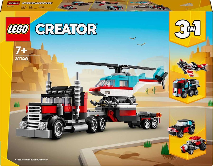 LEGO Creator 3 в 1 31146 Камион с хеликоптер