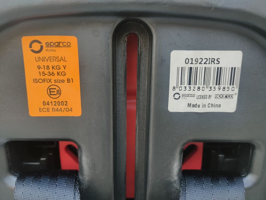 Детска седалка Sparco F1000KI isofix 9-36kg