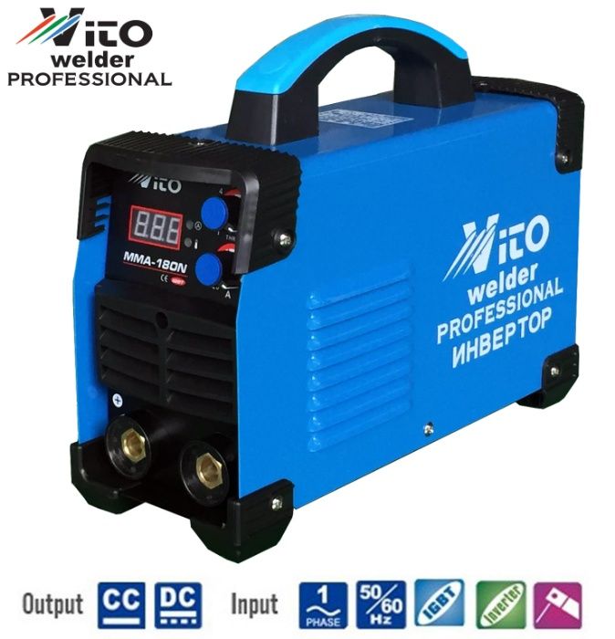 MMA 180N Инверторни IGBT Електрожени-180 Реални Ампера- Професионални