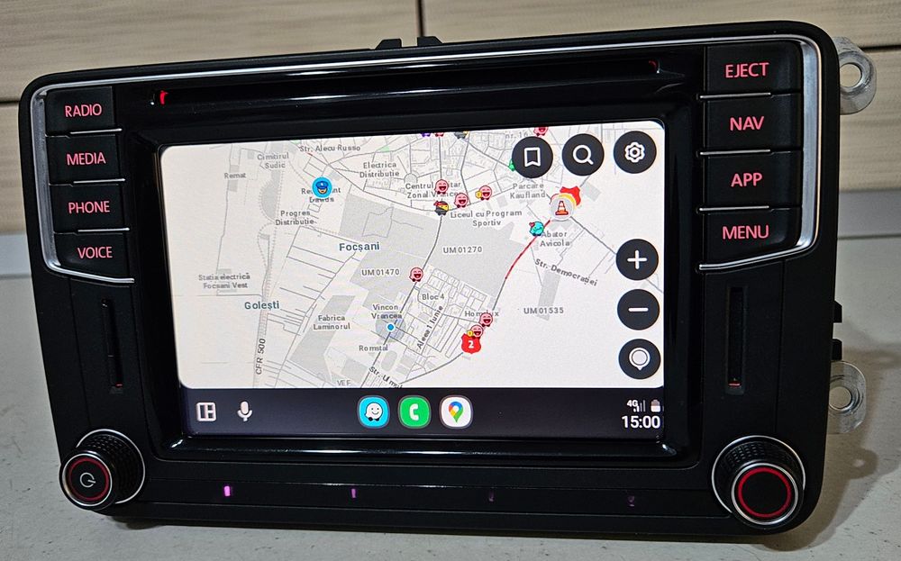 Navigatie VW, MIB2 originala, Waze, CarPlay/AA, Youtube, etc