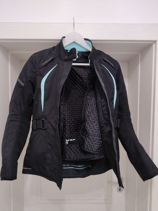 Geaca Moto  dama textil DAKOTA 2.0 BLACK BABY BLUE