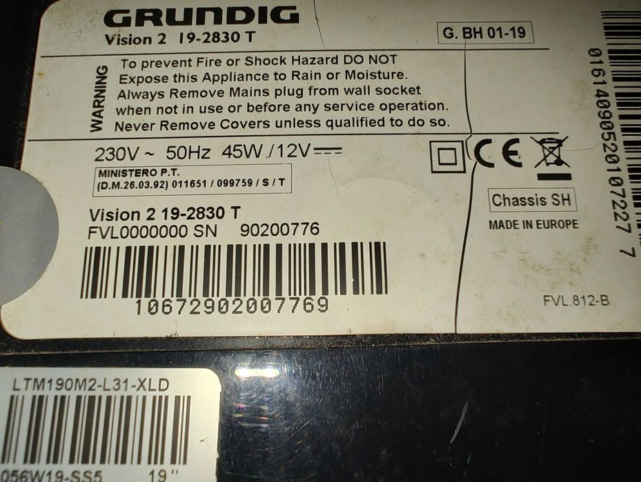 Monitor / tv Grunding  defect