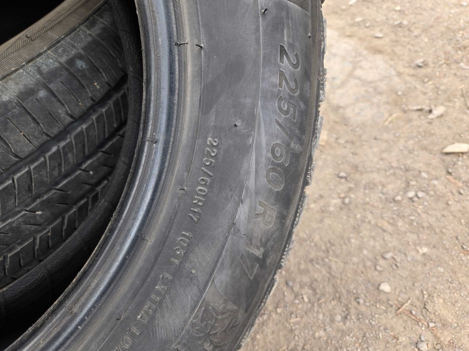 Шины зимние б/у michelin 225/60/17