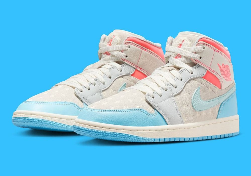 Jordan 1 mid " Lava blue" 36.5 originali noi