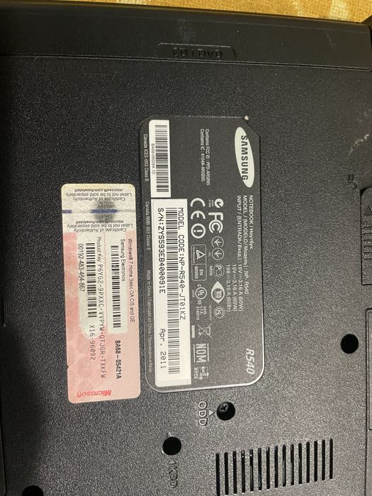 Ноутбук Samsung R-540 (Читайте описание!)