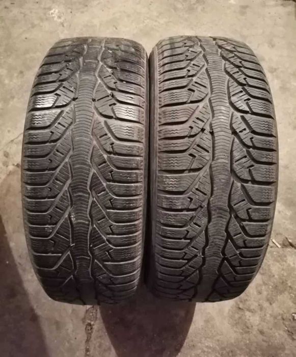 Продавам 2 броя зимни гуми 205.55.16 на 1 сезон дот 2020 Kleber