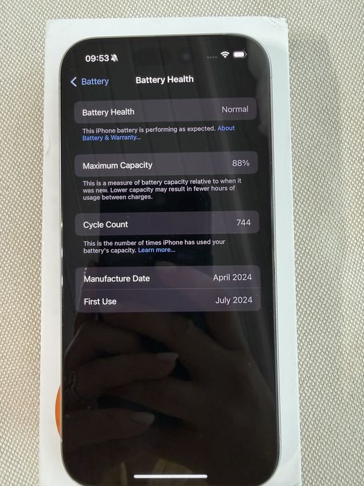 iPhone 15 Pro 128GB White Titanium – Stare impecabilă