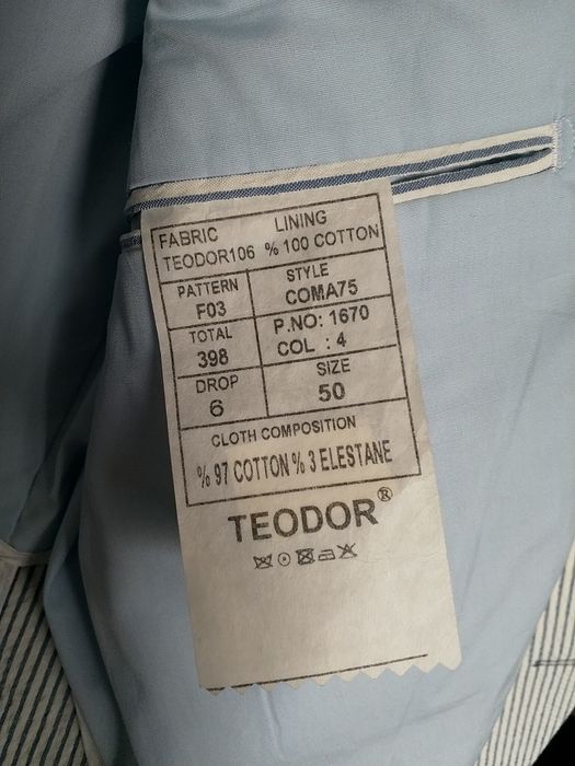 Мъжко сако от памук Teodor