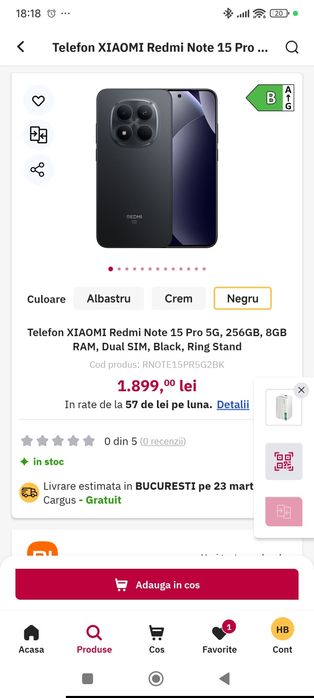 Xiaomi note 15 pro 5G 2026 nou