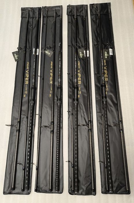 SET 4 Lansete Crap FL VIPER 3.90m 3.5 LBS 3 tronsoane Super Slim