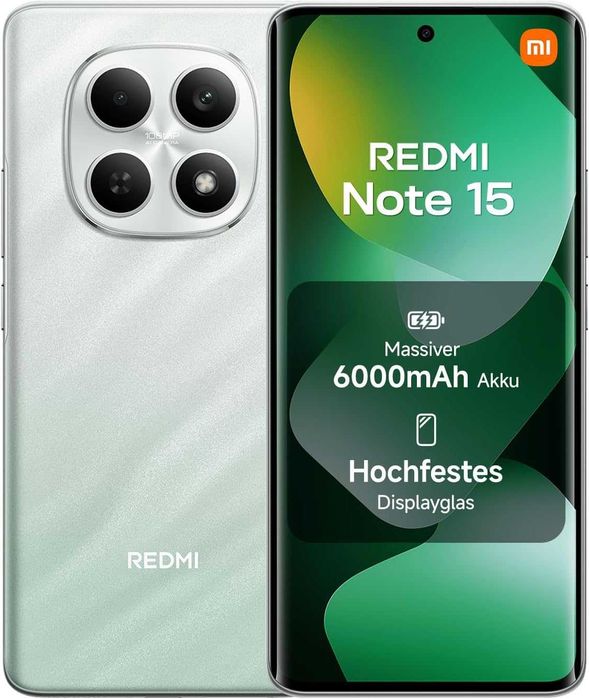 Telefon Mobil Xiaomi REDMI Note 15, 8GB RAM,128GB, Forest green + Woven Strap Ring Stand,sigilat
