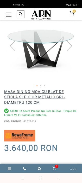 Masa rotundă living