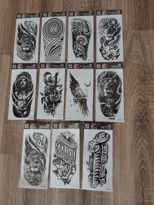 Tatuaje temporare set 2 buc, aplicare rapida cu apa