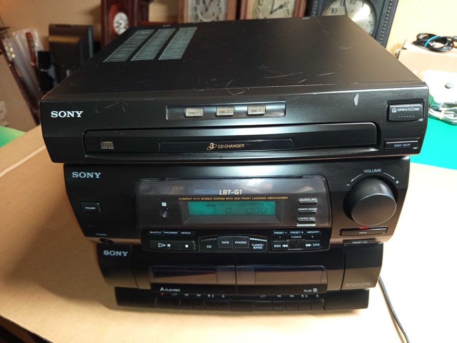 Receiver audio SONY HCD-G1 compact disc + tuner + tape
