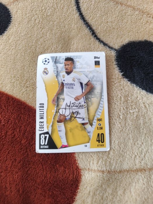 Cartonas de fotbal semnat de ,,militao,,