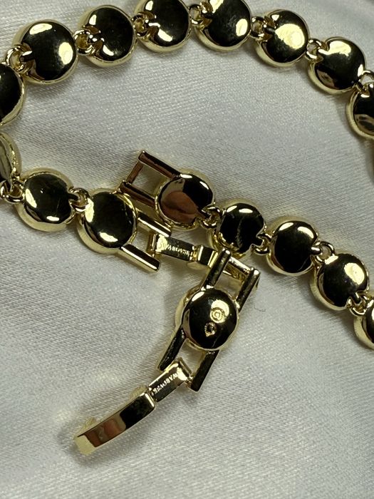 Bratara swarvoski aurie in cutie si punga cadou