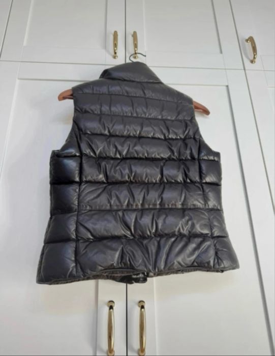 Vesta din piele naturala cu umplutura din pene, Massimo Dutti