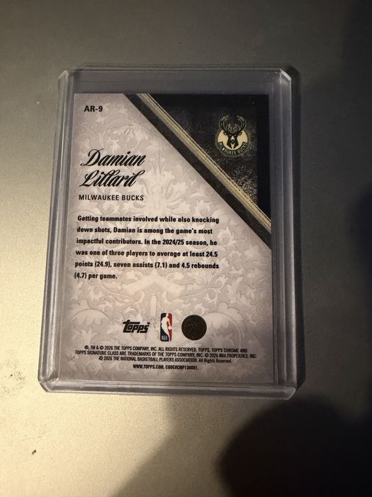 Damian Lillard Aristocrats Topps Nba
