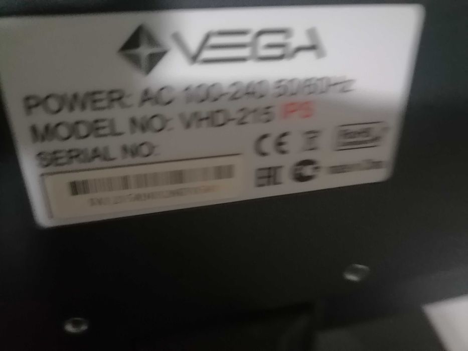 Монитор Vega VHD 215 70Hz
