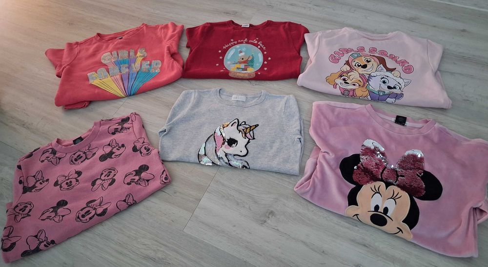 Set  bluza/top Minnie/H&M/ C&A fete 134