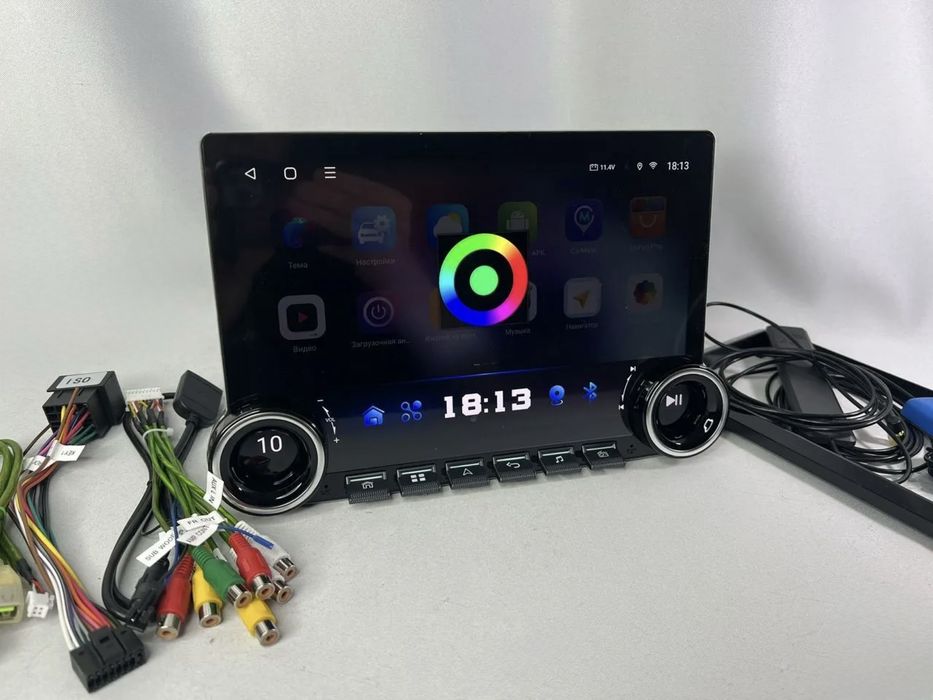 Монитор для любого авто 11.8 дюйм 4/64г андроид 15 CarPlay WiFi 4G Sim