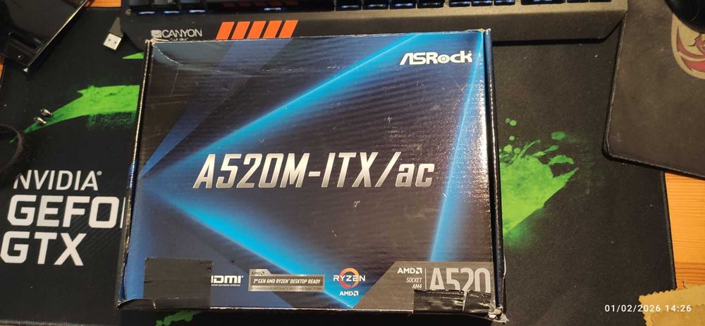 дънна платка ASRock A520M AM4 ITX