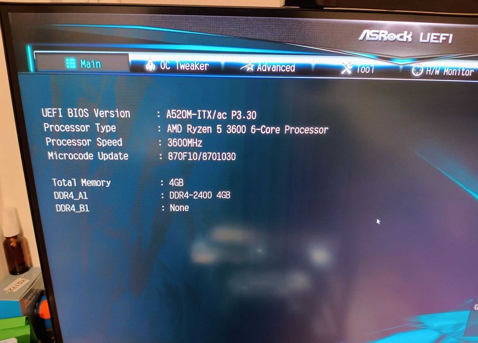 placa de baza mini-ITX AsRock A520M-ITX/ac