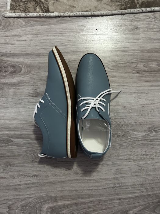 Мъжки елегантни обувки – светлосини, стилни и удобни