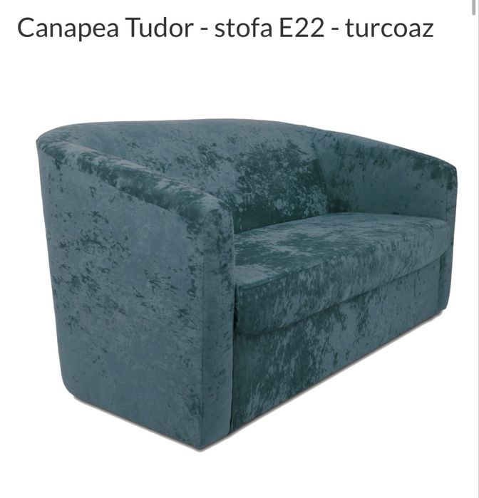 Fotolii si canapele Tudor din stofa diferite culori: rosu albastru etc