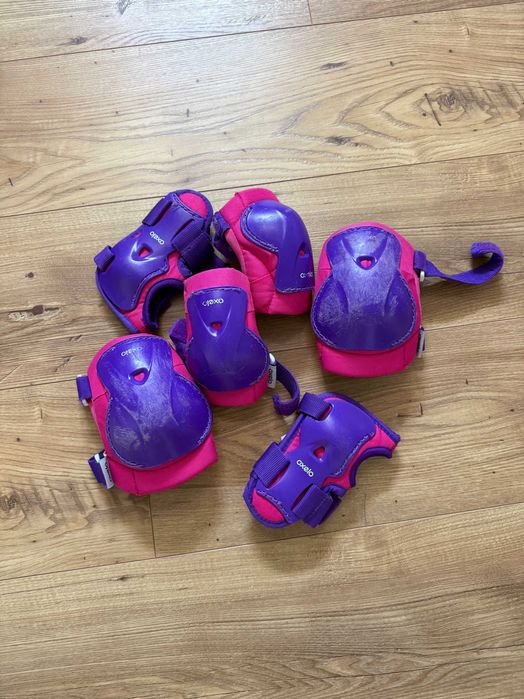 Role copii Oxelo, mărimea 30–32 + set de protecții