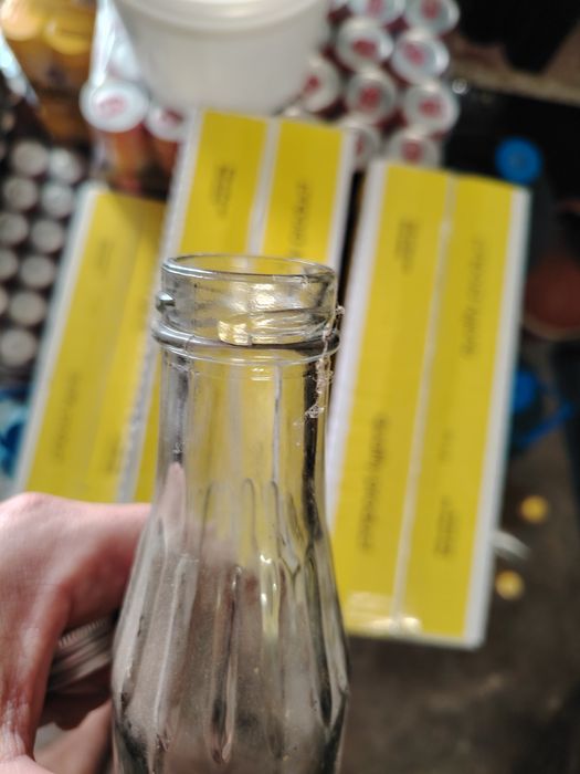 Стъклени шишета 300мл. с широко гърло