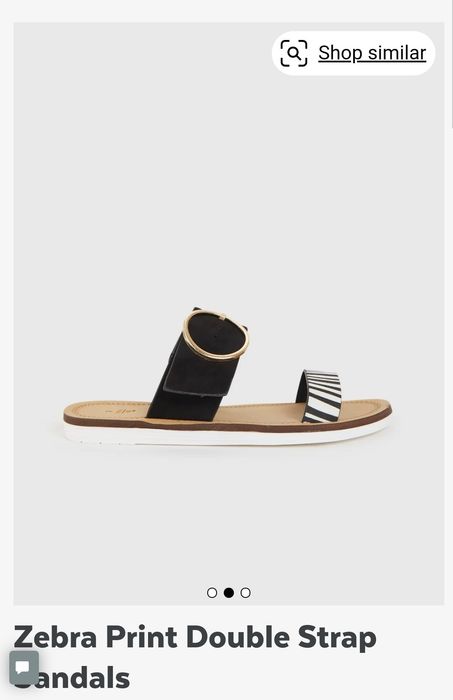 Papuci zebra,par ponei 38 si 39