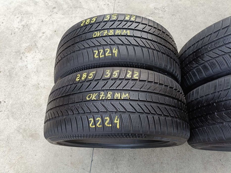 Set 4 anvelope de iarna 285 35 22 continental wintercontact TS 870P dot 2024