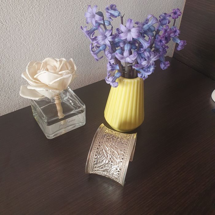 Bratara Argint 925 tip manseta design floral