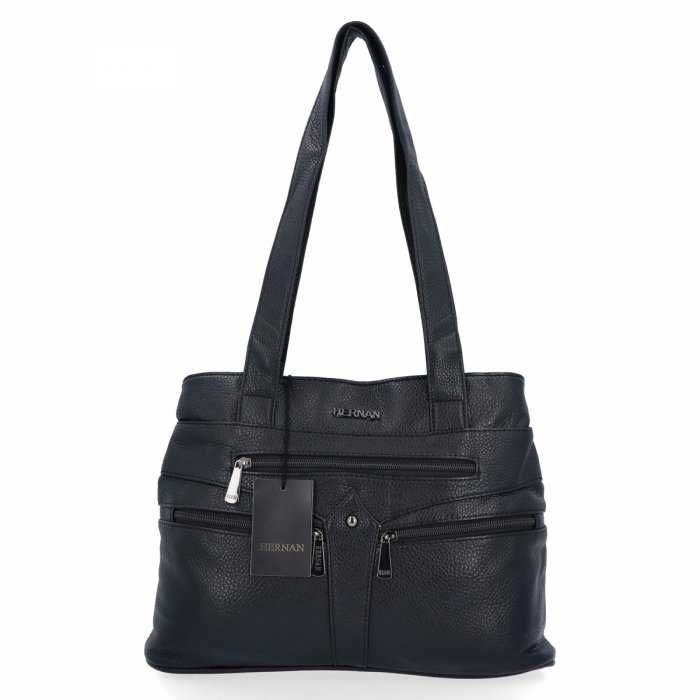 Geantă de tip shopper bag marca Hernan din Piele ecologică cu textură granulată