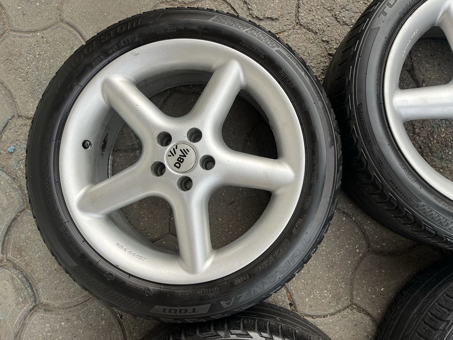 Jante aliaj 5x100mm, anvelope vara 225/45 R17, VW Golf 4 Bora Beetle, Audi TT A3, Skoda Octavia 1, Toyota Subaru Seat Leon