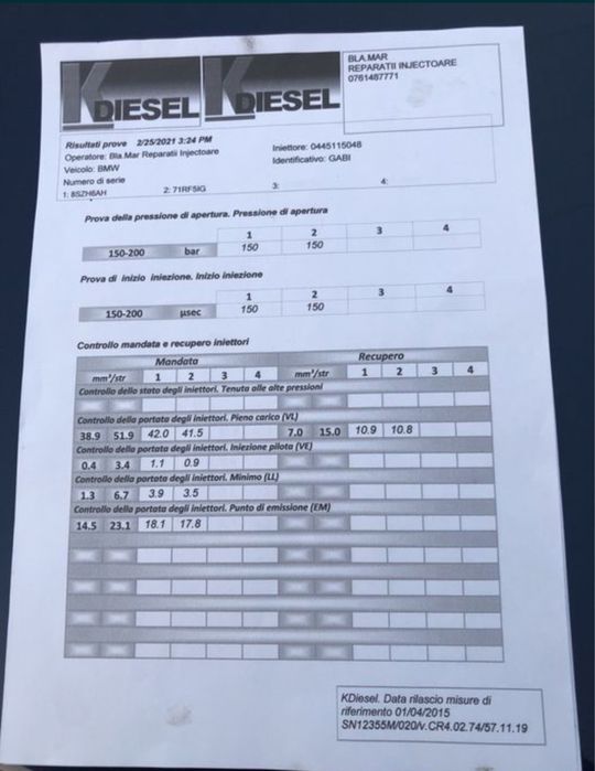 Injectoare piezzo bmw seria 5 x5 X6 E60 E66 E90 M57 306D3 306D5