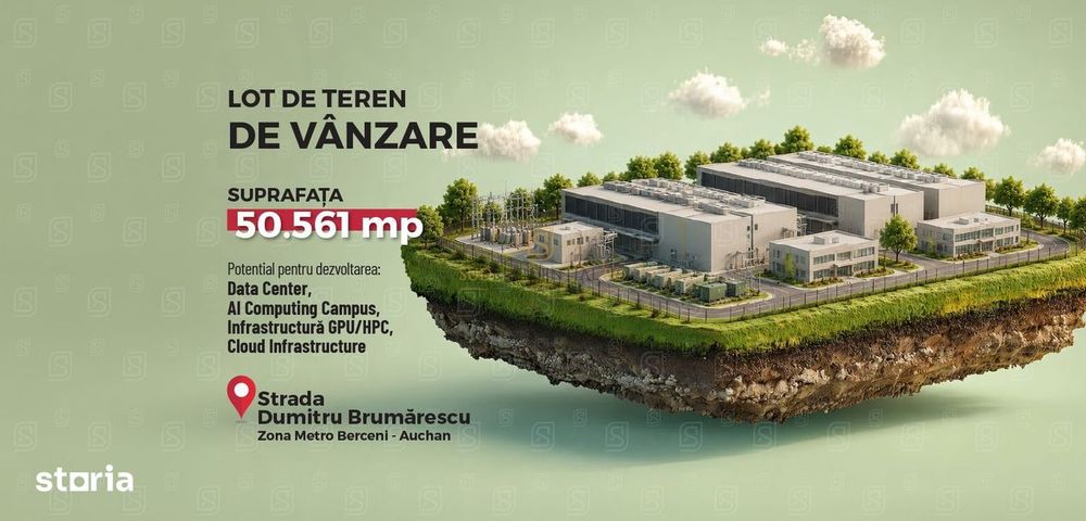 Oportunitate investitie | Teren strategic 5 ha, Data Center/ AI Campus