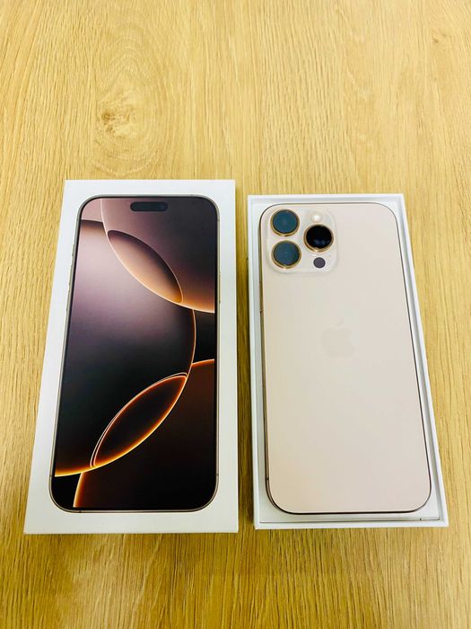 КАТО НОВ !!! Apple iPhone 16 Pro Max, 256GB, 5G, Desert Titanium