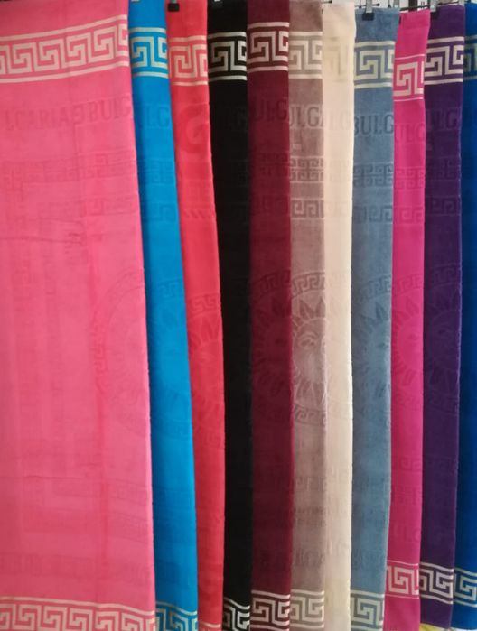 Голяма памучна хавлиена  кърпа, хавлия България, плажна и за бан