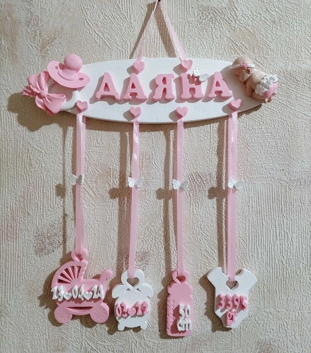 Бебешко пано/визитка с данни