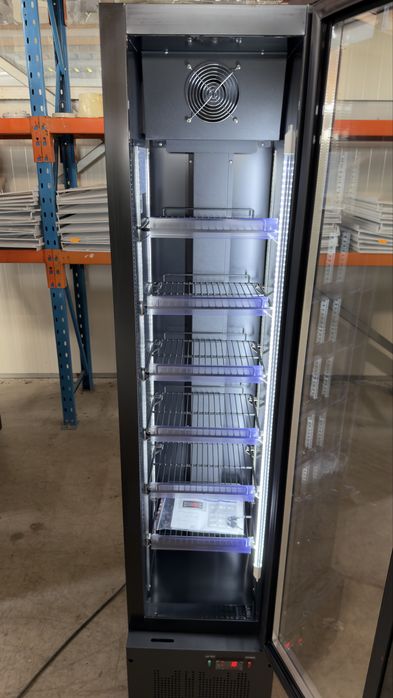 НОВА ! SLIM Хладилна витрина  KUHLSTEIN | 168 Л | NO FROST | LED | 6 РАФТА