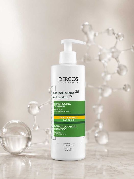 Vichy Anti-Dandruff shampun,sezgir teri uchun, qichishishga qarshi