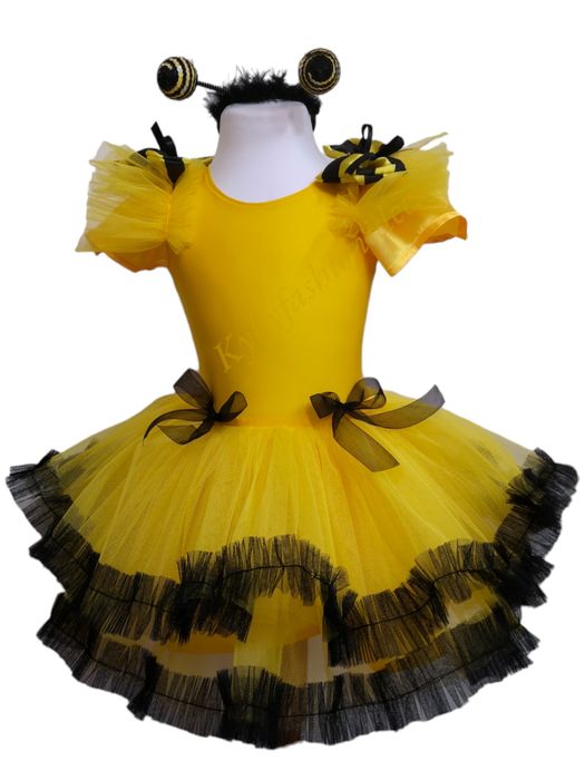Albină costum serbare carnaval halloween spectacol rochiță galbena