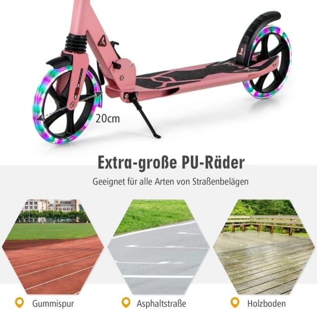 Trotineta cu ghidon reglabil potrivită şi ptr adulţi