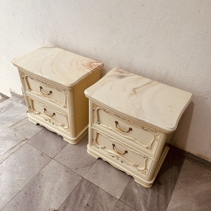 Италианско класическо огледало + 2 нощни шкафчета