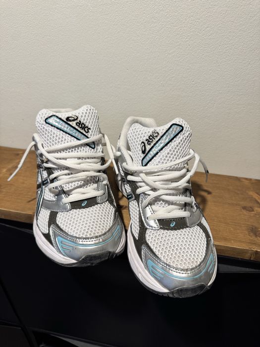 ASICS White & Pure Silver Gel 1130 Trainers