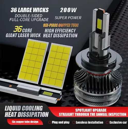 LED Крушки HB4 (9006) 100w 10000LM,12-24v canbus