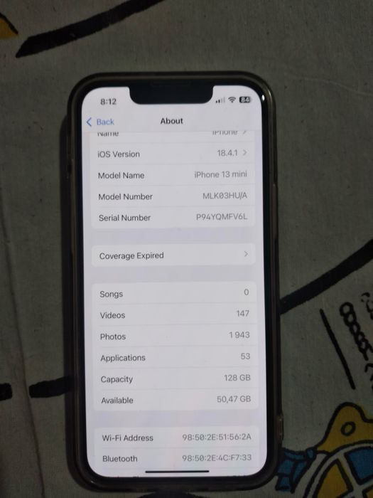 Телефон Iphone 13 mini 128gb