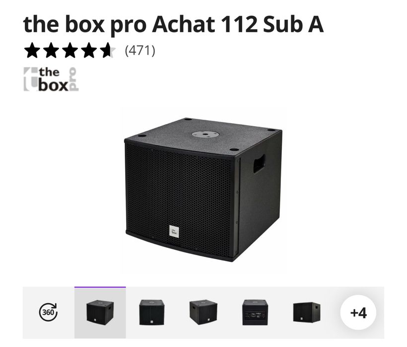 The Box pro Achat 112 Sub A